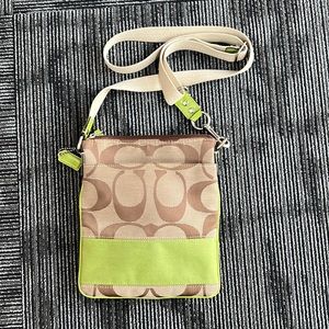 COACH Crossbody Brown & Green Bag